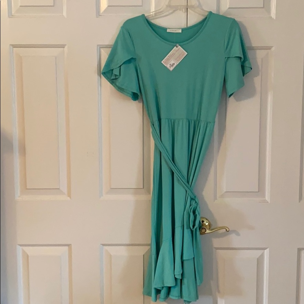 Cute teal dress. Size small.  Reborn J brand